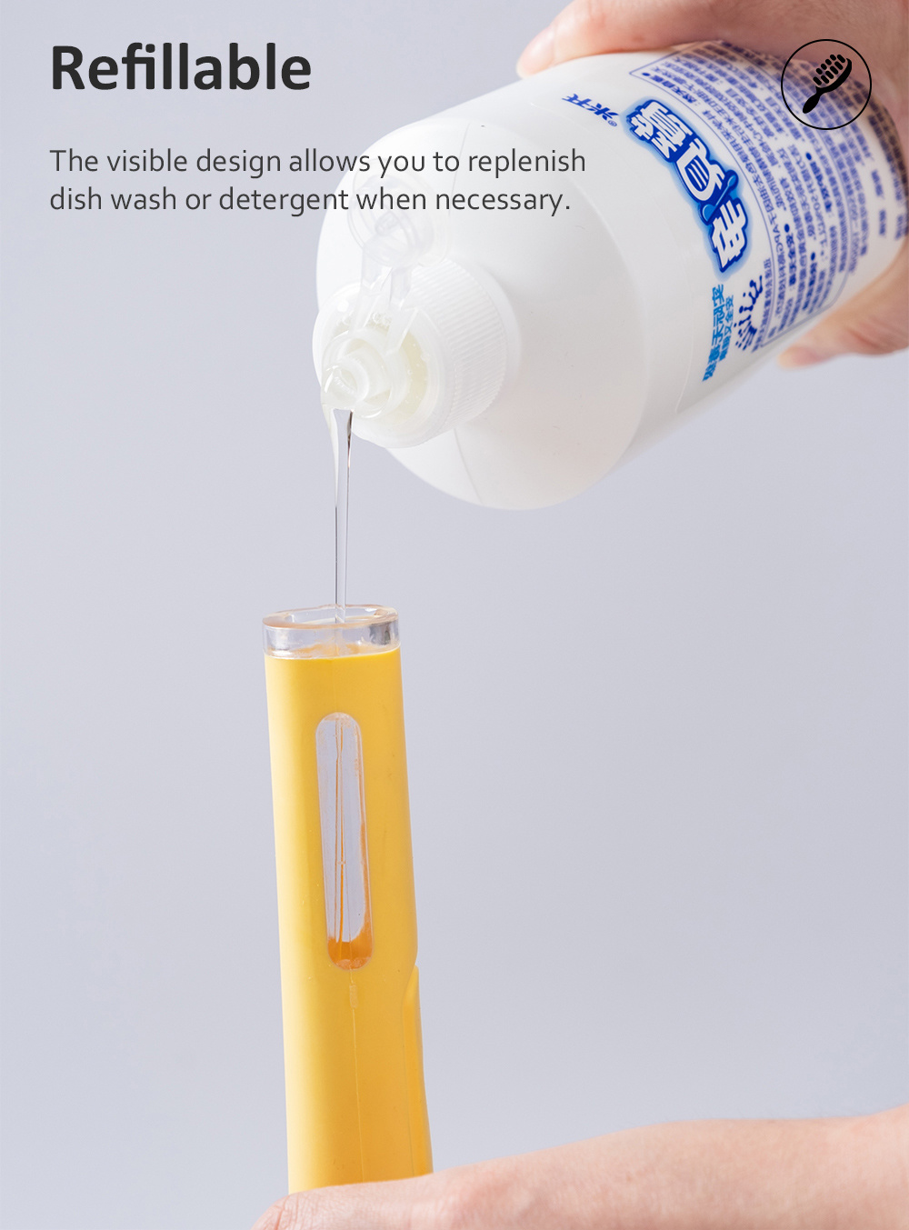 Multifunction Spray Cleaning Refillable Brush-4